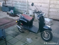 Retro scooter zwart
