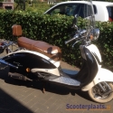 Retro scooter zwart
