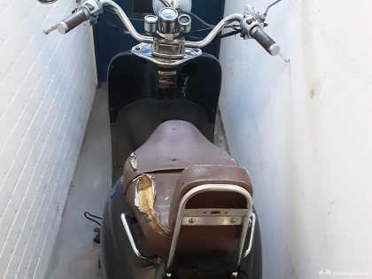 Retro scooter zwart