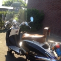 Retro scooter zwart