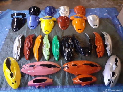 Diverse kappen voor Chinese scooters