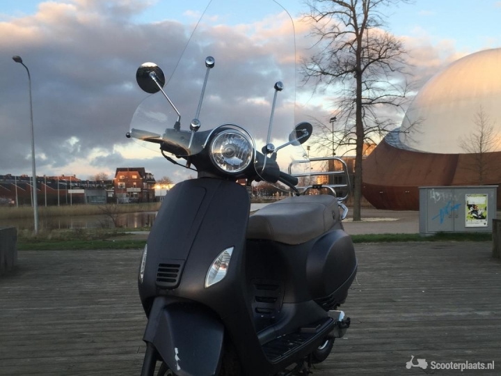 Recuerdo Rechazo Centro de niños Retro scooter blauw kenteken (*4500km) Groningen - Scooterplaats